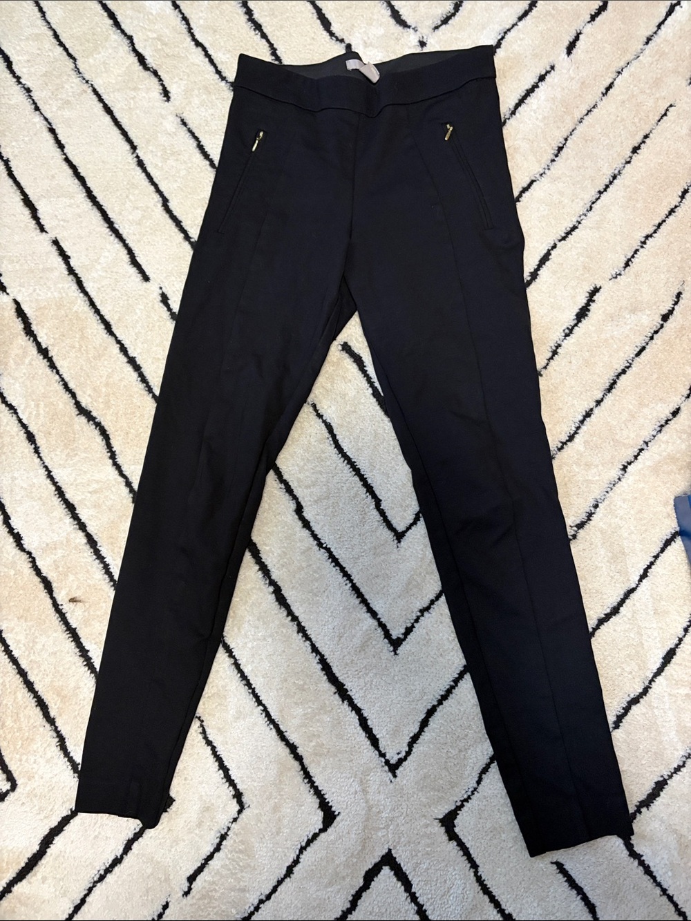 H&M Black Slim Stretch Ponte Pants